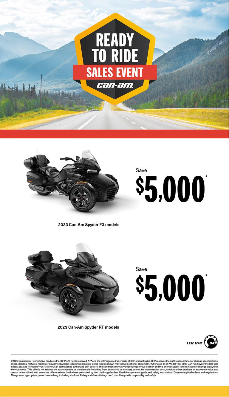 NZ Can-Am On-Road - Q3 Retail Program 2025 Spyder